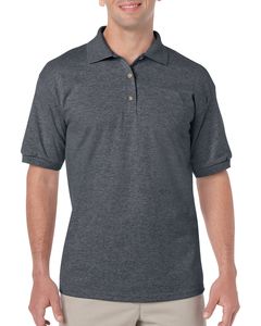 Gildan GD040 - DryBlend™ jersey knit polo Dark Heather