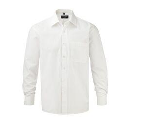 Russell Collection JZ936 - Mens Long Sleeve Pure Cotton Easy Care Poplin Shirt