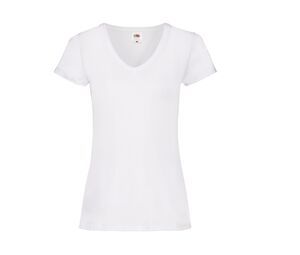 Fruit of the Loom SC601 - Lady Fit V Neck (61-398-0) White