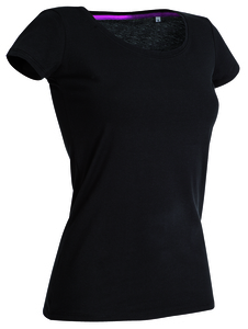 Stedman STE9700 - Crew neck T-shirt for women Stedman - CLAIRE Black Opal