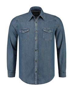 Lemon & Soda LEM3960 - Denim Shirt LS for him Blue Denim