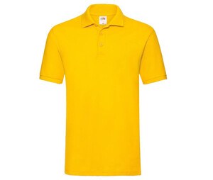 Fruit of the Loom SC385 - Men's Premium 100% Cotton Polo Shirt Sunflower