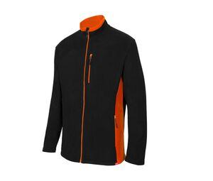 VELILLA V1504 - VESTE POLAIRE BICOLORE Black / Orange