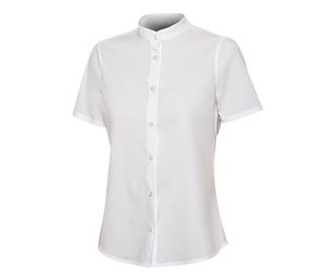 VELILLA V5014S - SHORT-SLEEVED SHIRT WOMAN MAO COLLAR White