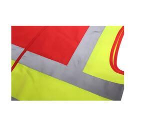 Yoko YK100 - High visibility 2 b&b vest Child (HVW100CH) Red / Hi Vis Yellow