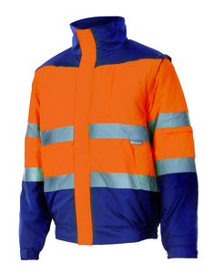 Velilla 161 - HV TWO-TONE JACKET MARINE BLUE/HI-VIS ORANGE