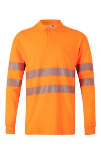 Velilla 305524 - RS LS COTTON POLO Hi-Vis Orange