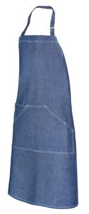 Velilla 404207 - BIB DENIM APRON Dark Denim