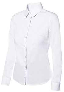 Velilla 405002 - WOMEN'S LS STRETCH SHIRT White