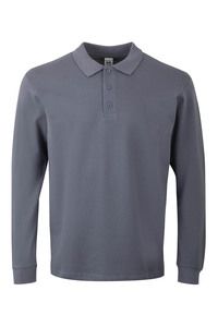 Mukua PL200UC - LONG-SLEEVE UNISEX POLO Blue Fog