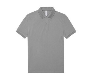 B&C BCU424 - Short-sleeved fine piqué poloshirt Sport Grey